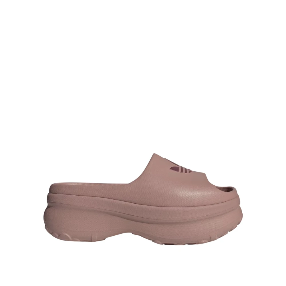 Adidas Öppen Tå Slip-On Sandaler Brown, Dam