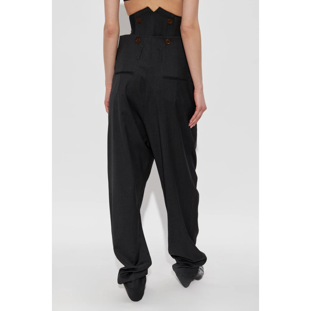 Vivienne Westwood Broek met afneembaar korset Gray Dames