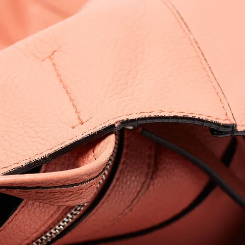 Celine Vintage Pre-owned Leather celine-bags Orange Dames