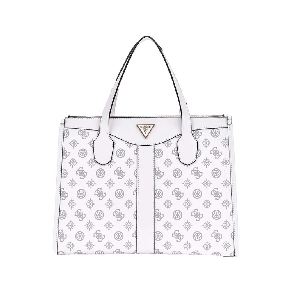 Guess Witte Shopper Bag met Gouden Details White Dames