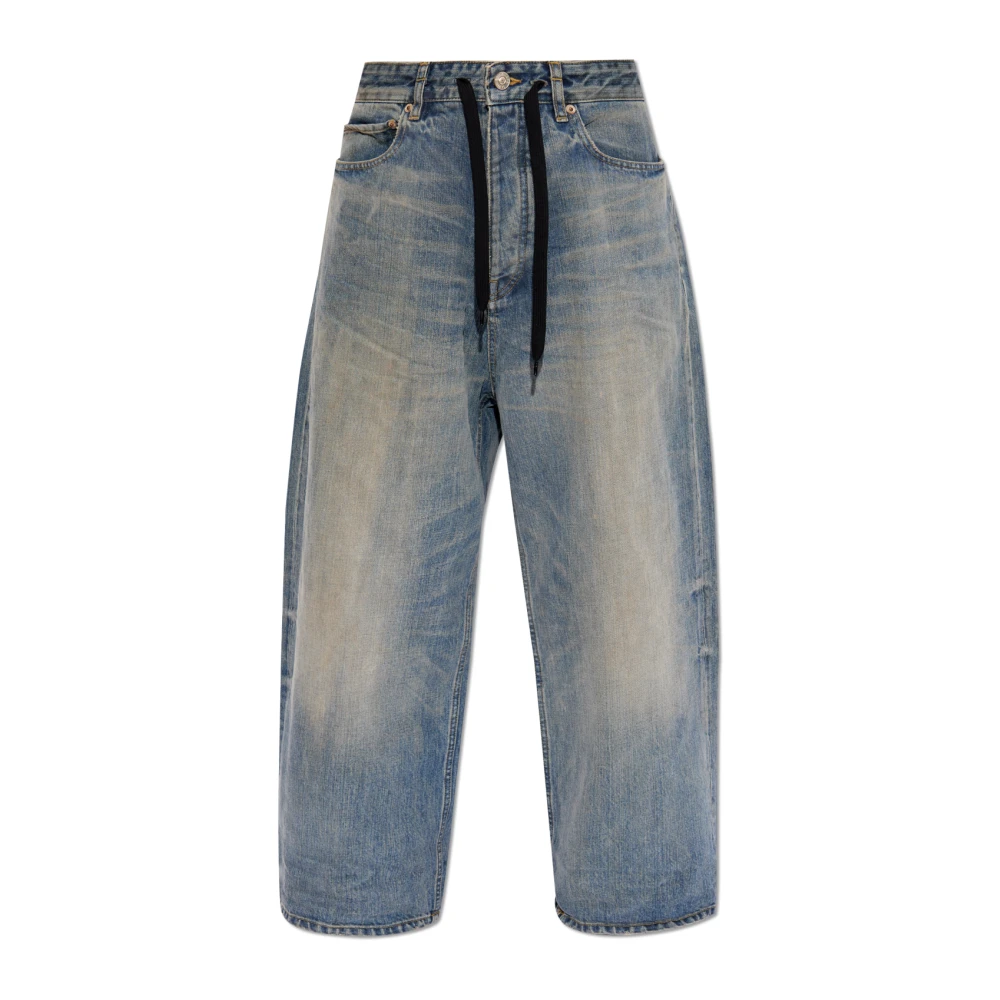 Balenciaga Vintage Effect Jeans Blue Dames