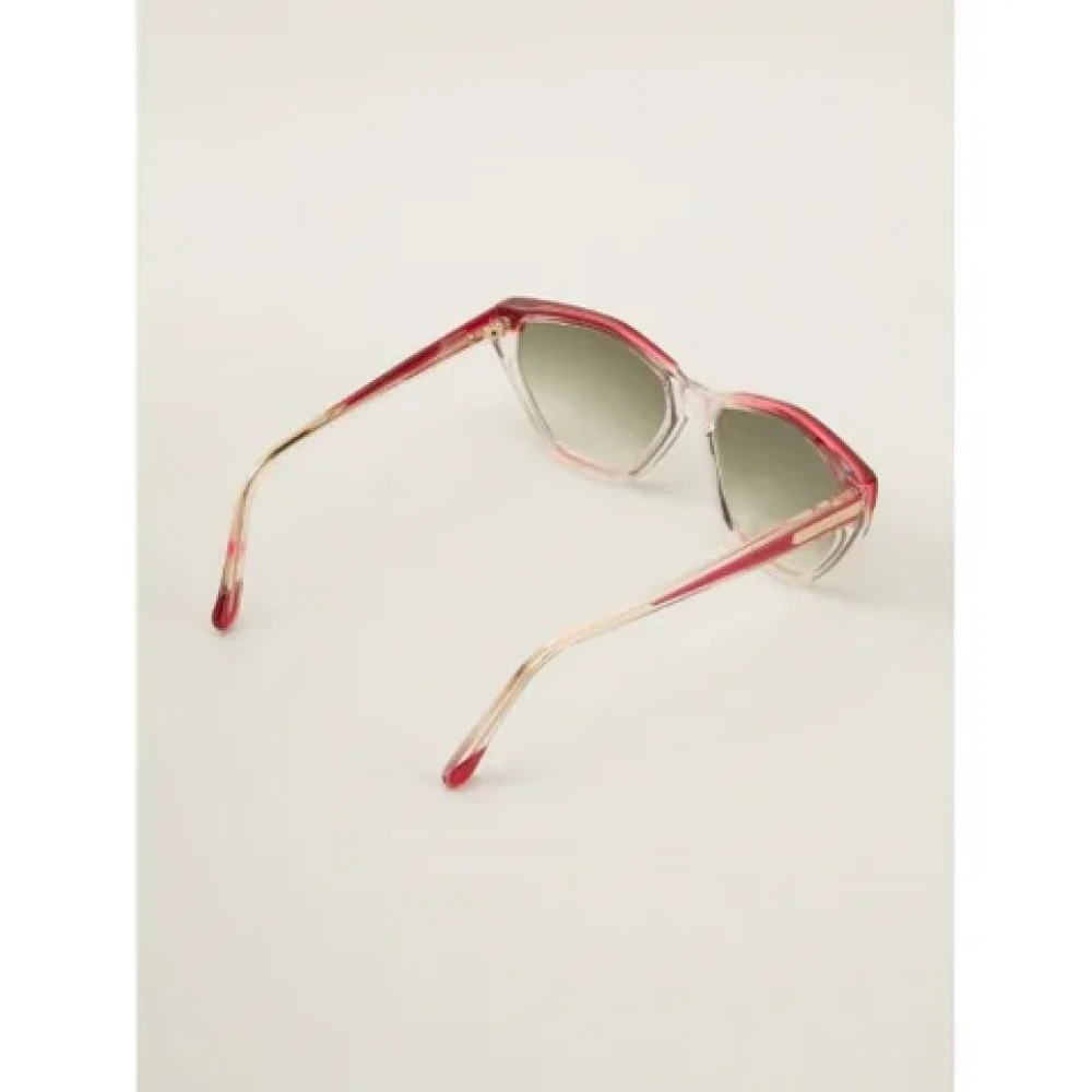 Yves Saint Laurent Vintage Pre-owned Acetate sunglasses Orange Dames