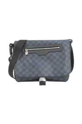 Pre-owned Match Point Damier Cobalt Messenger Bag