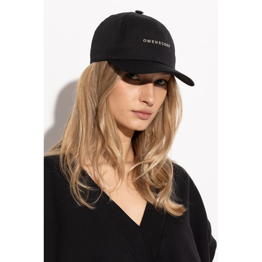 Rick Owens Baseballpet Black Unisex