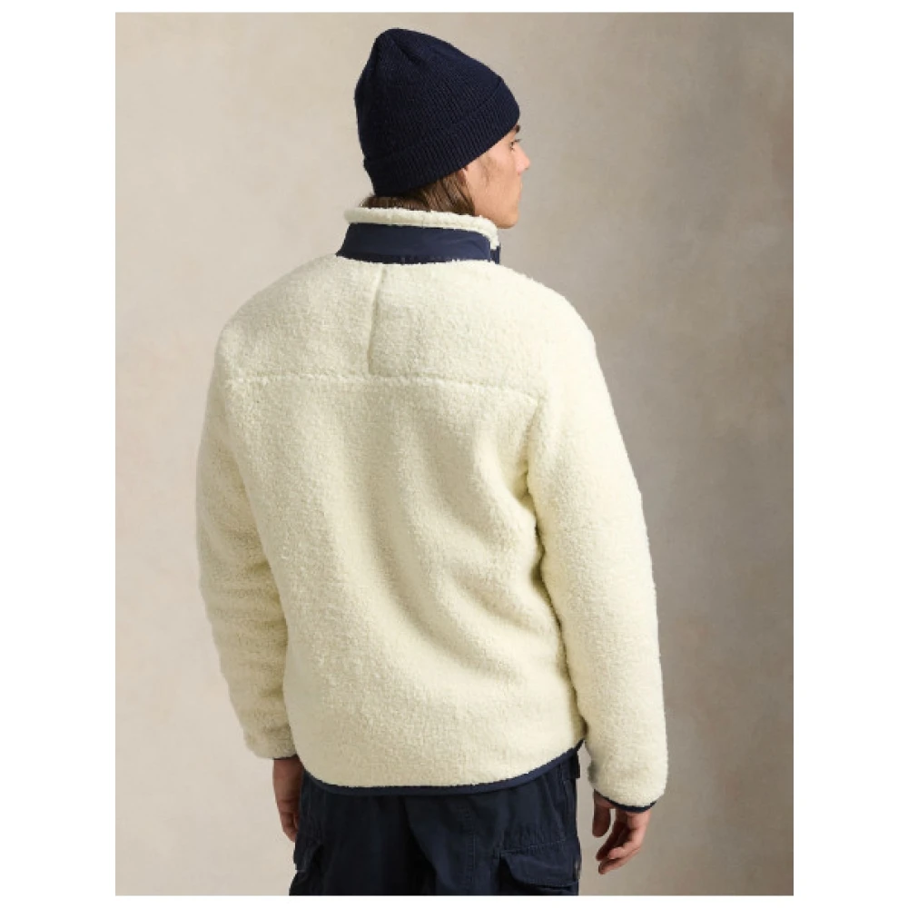 Polo Ralph Lauren Hybride Fleece Jas met Contrasterende Details Beige Heren