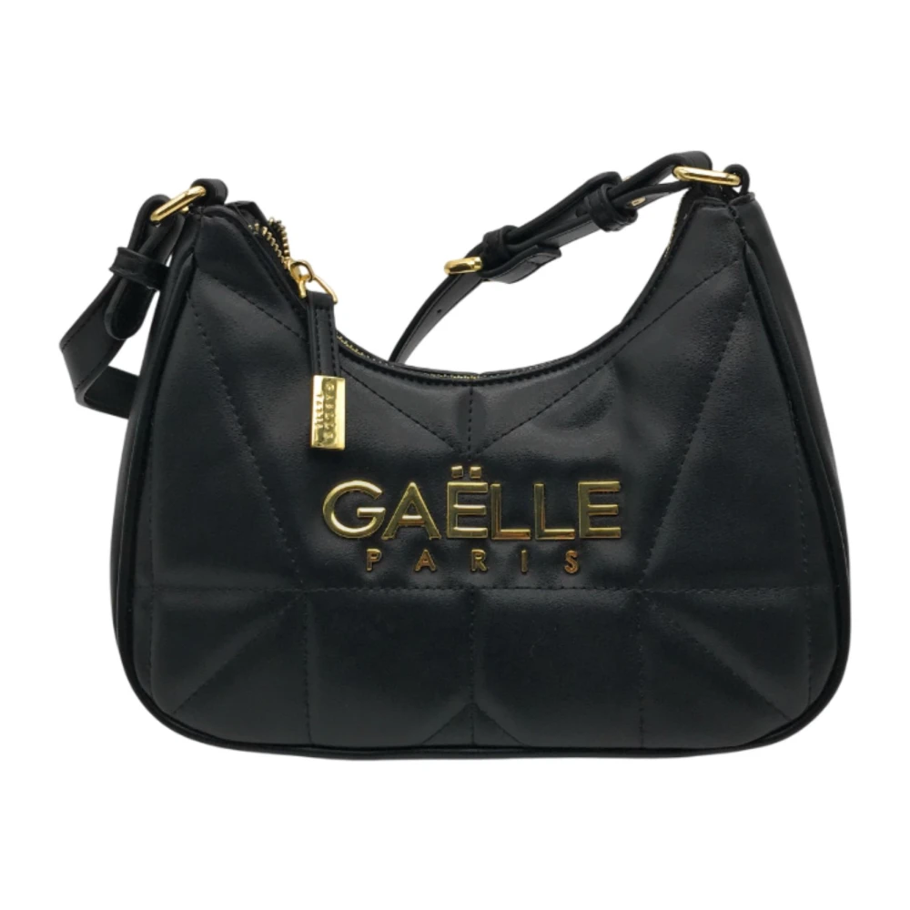 Gaëlle Paris Stijlvolle schoudertas met ritssluiting Black Dames