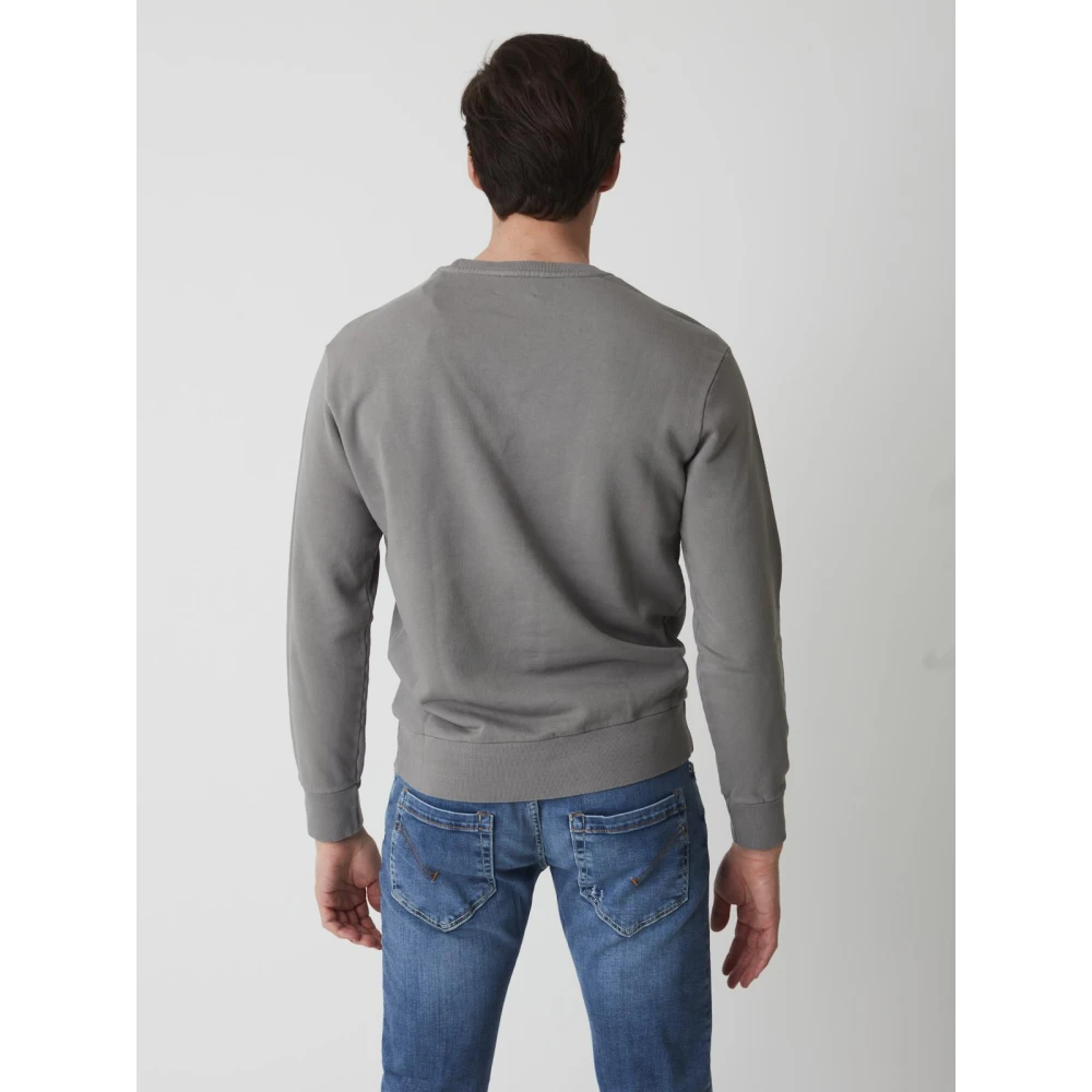 Dondup Stijlvolle Fleece Trui Gray Heren