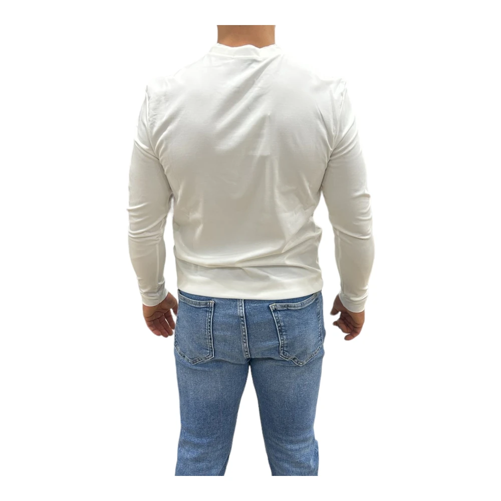Gaudi Lange Mouw T-shirt White Heren