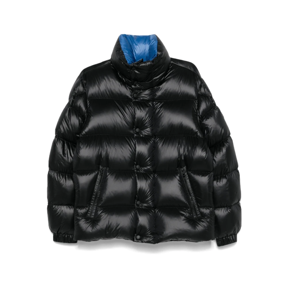 Moncler Zwarte Pufferjas met Ganzendons Black Heren