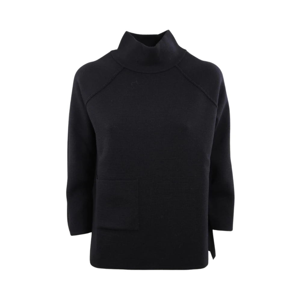 Gran Sasso Basic Sweater Black Dames