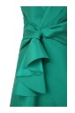 elegante-robe-vert-deau-a-draperie