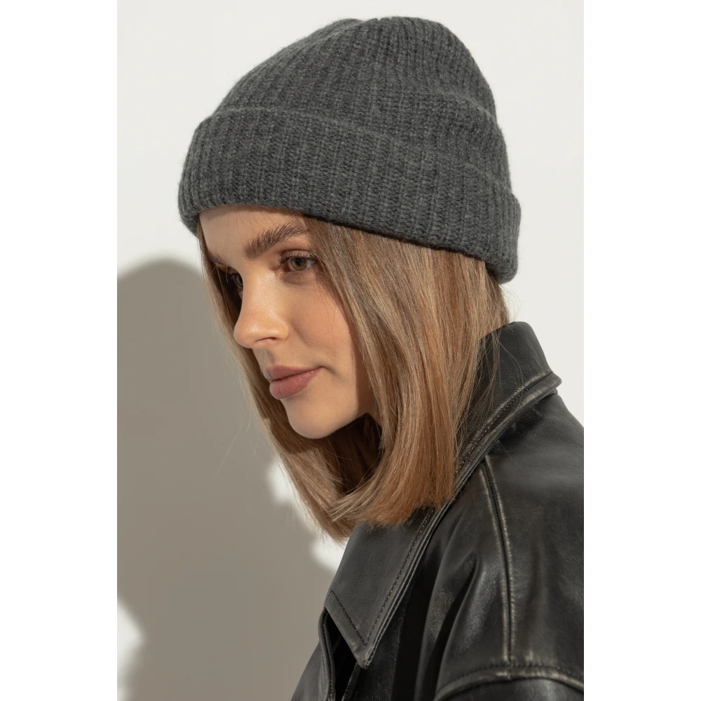 Yves Salomon Wollen muts Gray Dames