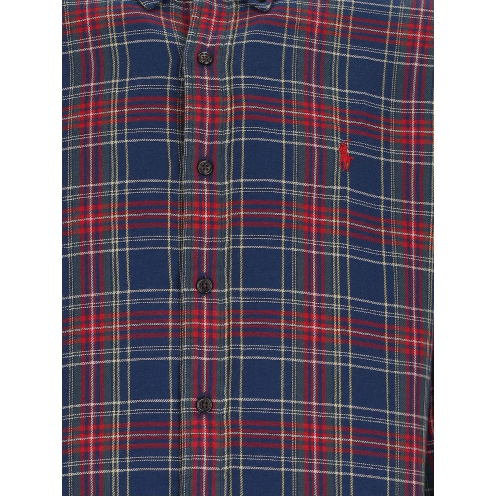 Ralph Lauren Overhemden Blauw Blue Heren
