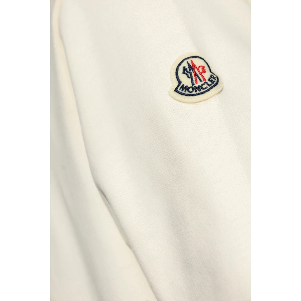 Moncler Sweatshirt met logo Beige Heren