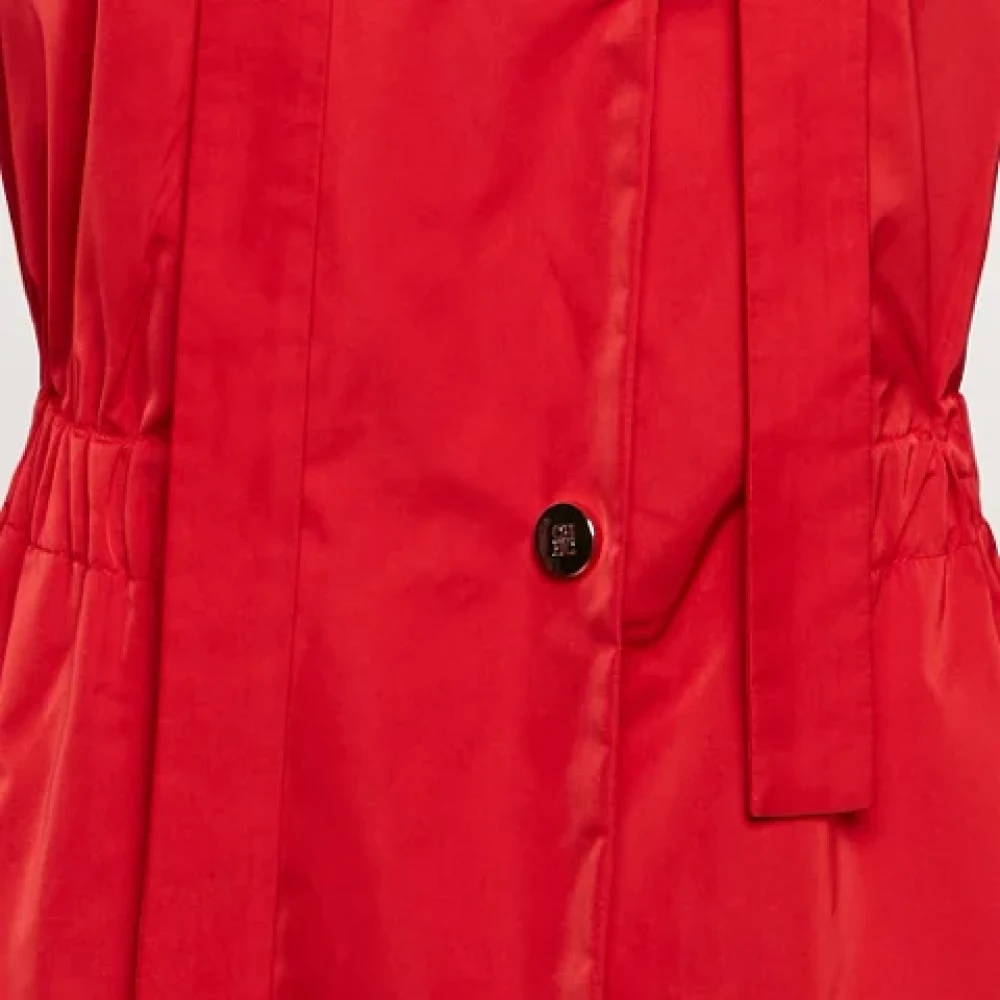 Carolina Herrera Pre-owned Fabric outerwear Red Dames