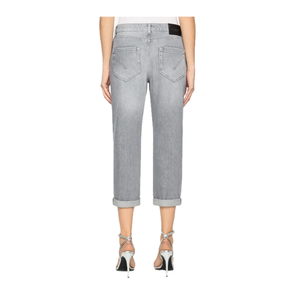 Dondup Loszittende katoenen jeans Gray Dames