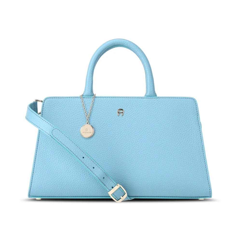 aigner Elegante leren handtas met veelzijdige band Blue Dames