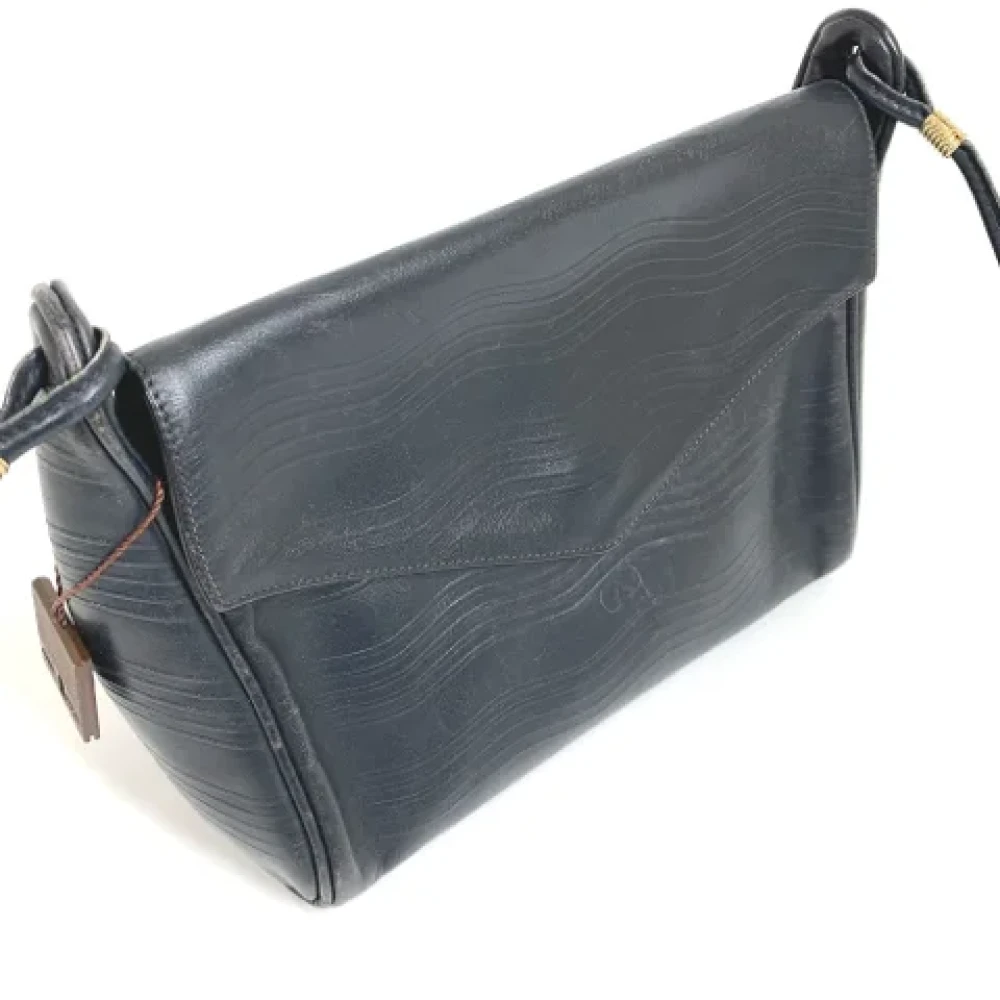 Valentino Vintage Pre-owned Leather shoulder-bags Black Dames