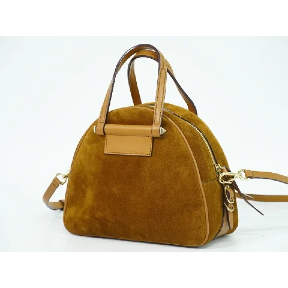 Jimmy Choo Pre-owned Suede handbags Brown Dames