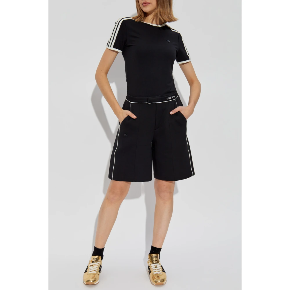 adidas Originals T-shirt met logo Black Dames