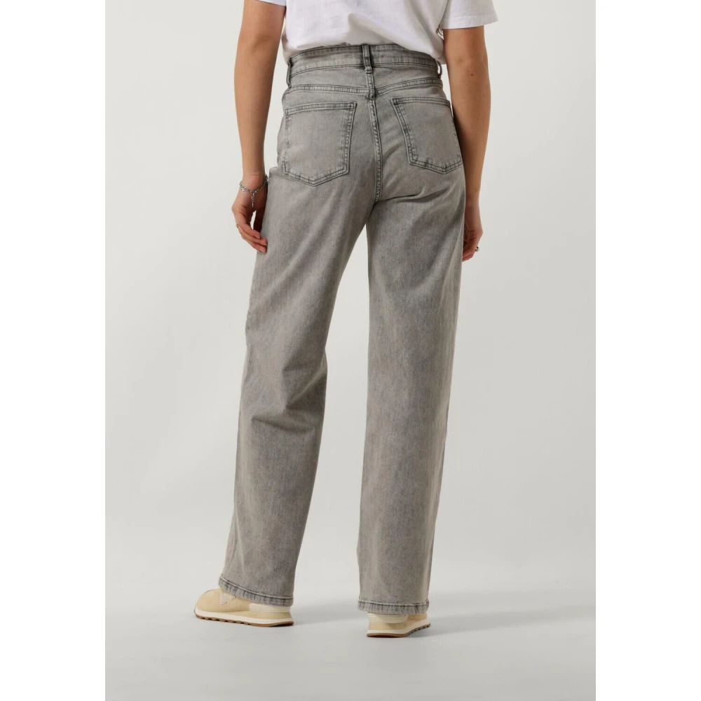 By-Bar Wijde Grijze Broek Lina Mj Gray Dames