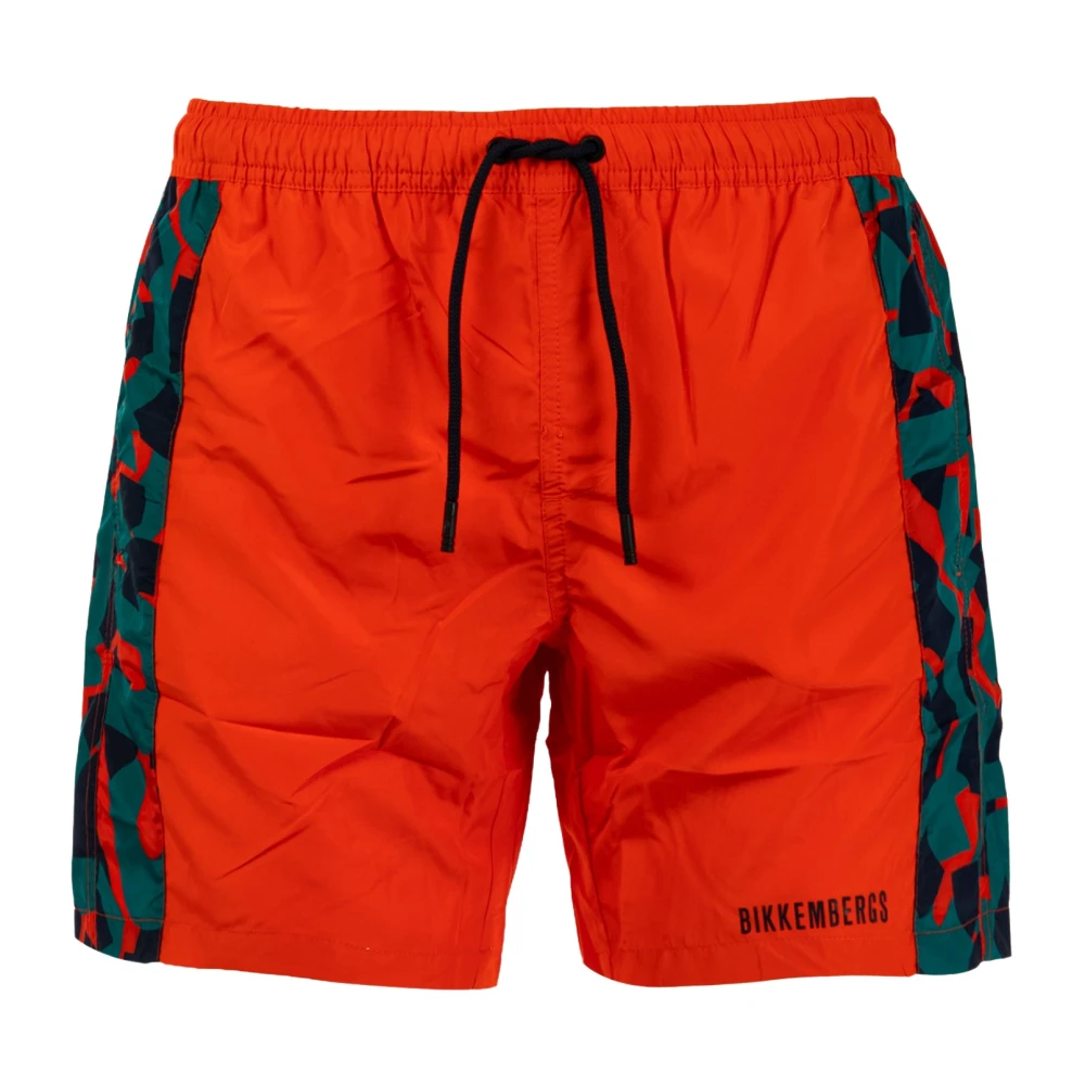 Bikkembergs Heren Trendy Strand Boxer Shorts Oranje Orange Heren