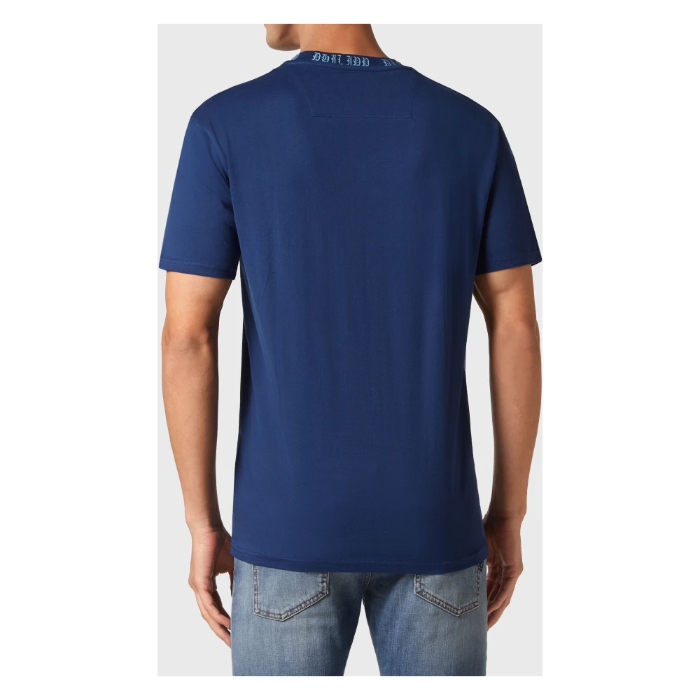Philipp Plein Stijlvolle T-Shirt voor Heren Blue Heren