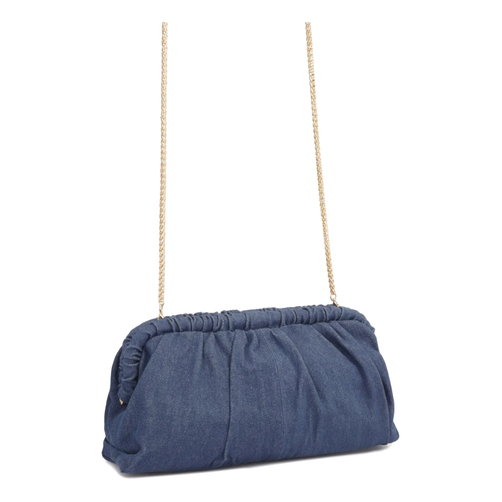 Kazar Grote denim stoffen zak Blue Dames