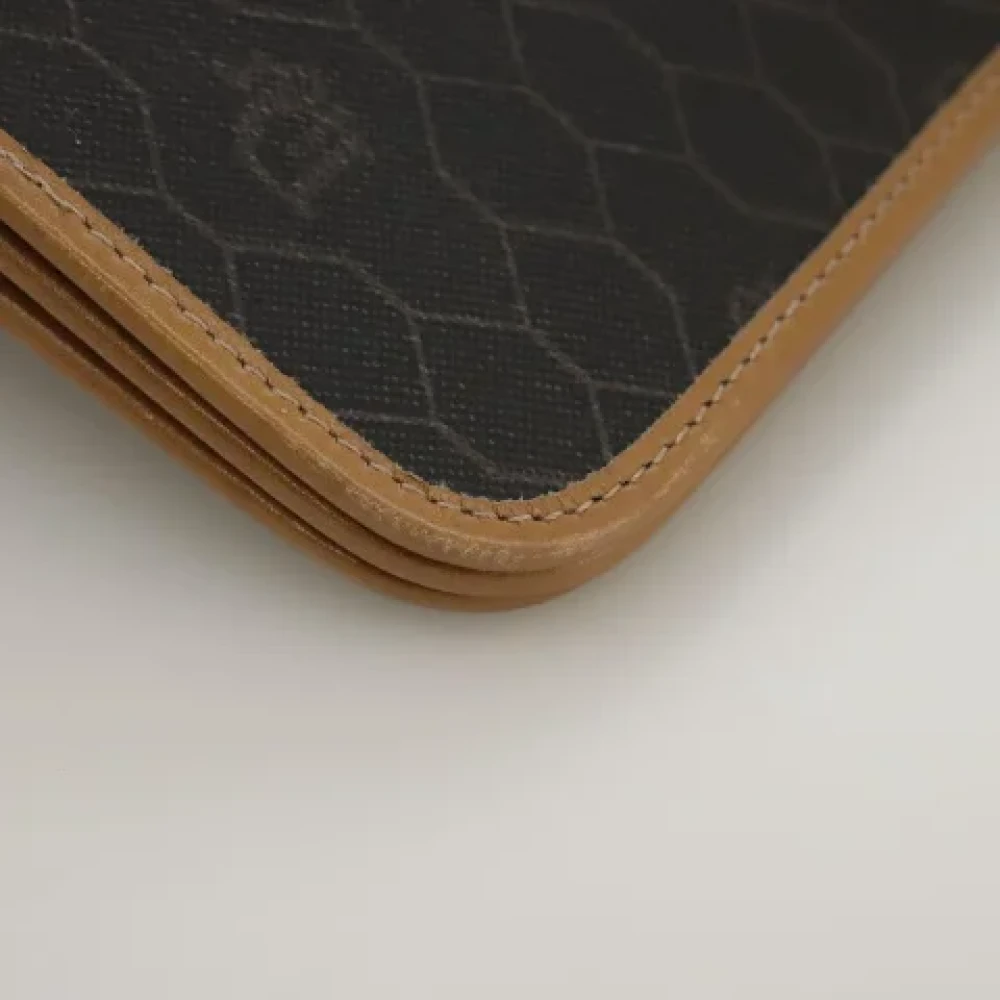Dior Vintage Pre-owned Canvas clutches Black Dames