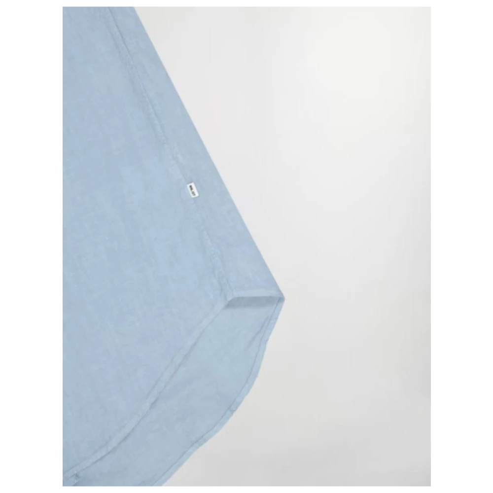 Nn07 Casual linnen overhemd Blue Heren