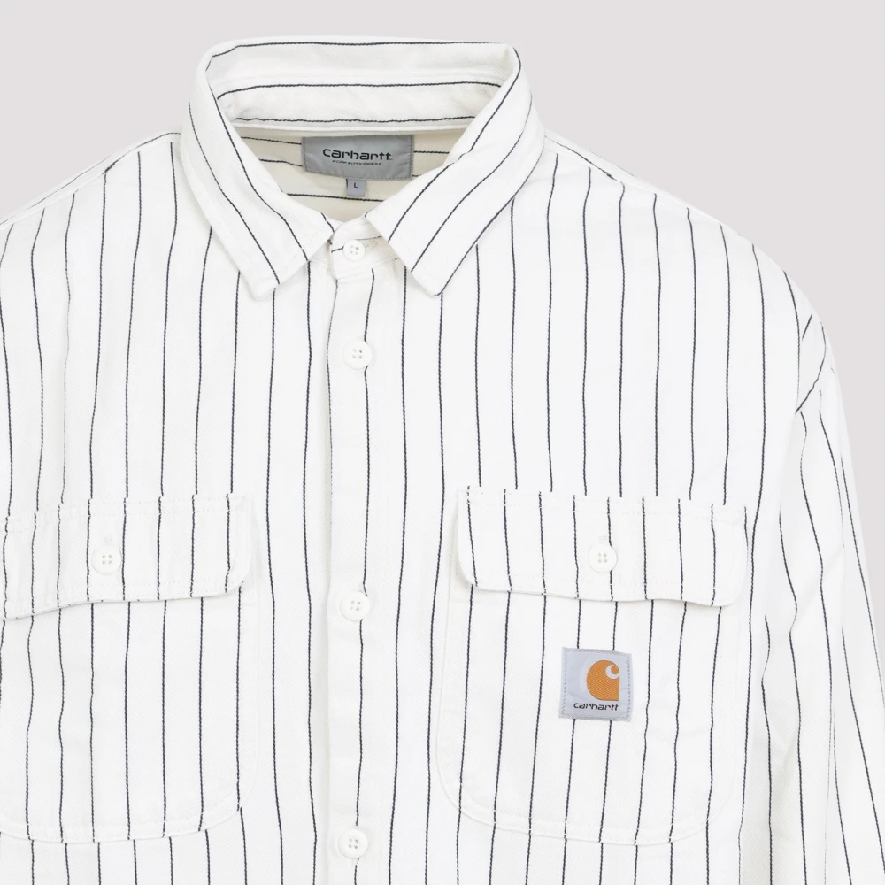 Carhartt WIP Neutrale Katoenen Shirt voor Casual Dragen White Heren