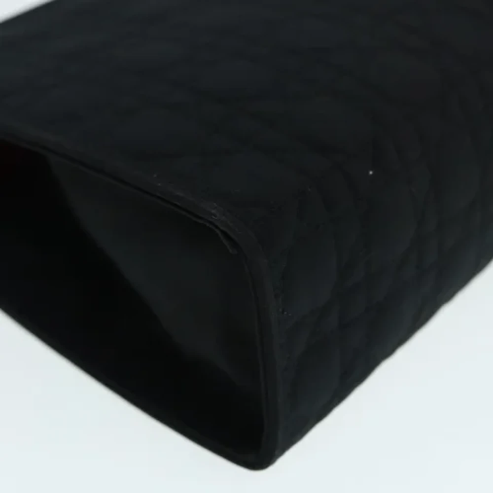 Dior Vintage Pre-owned Nylon pouches Black Dames