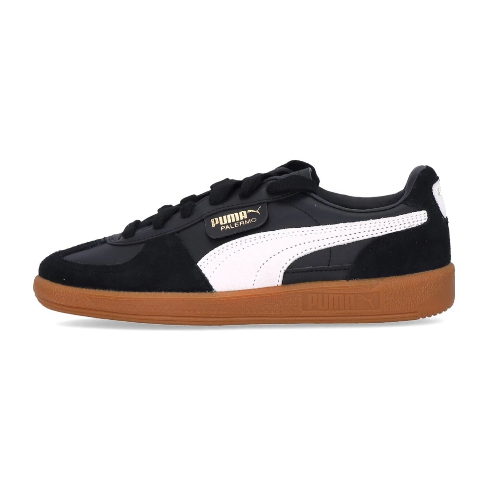 Puma Men's Black Sneakers, 3 Uk, Palermo Low Shoe /Grey/Gum