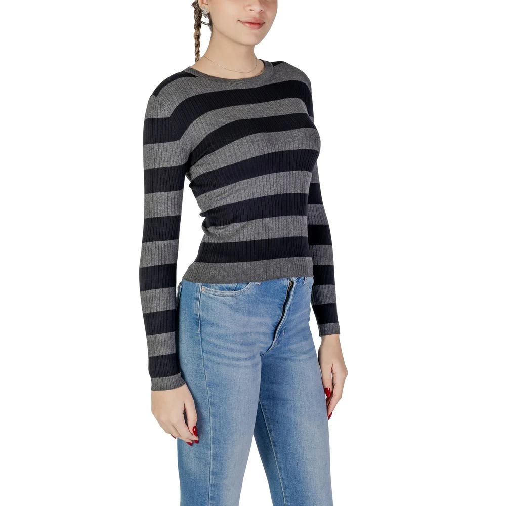 Jacqueline de Yong Grijze Viscose Top & T-Shirt Gray Dames