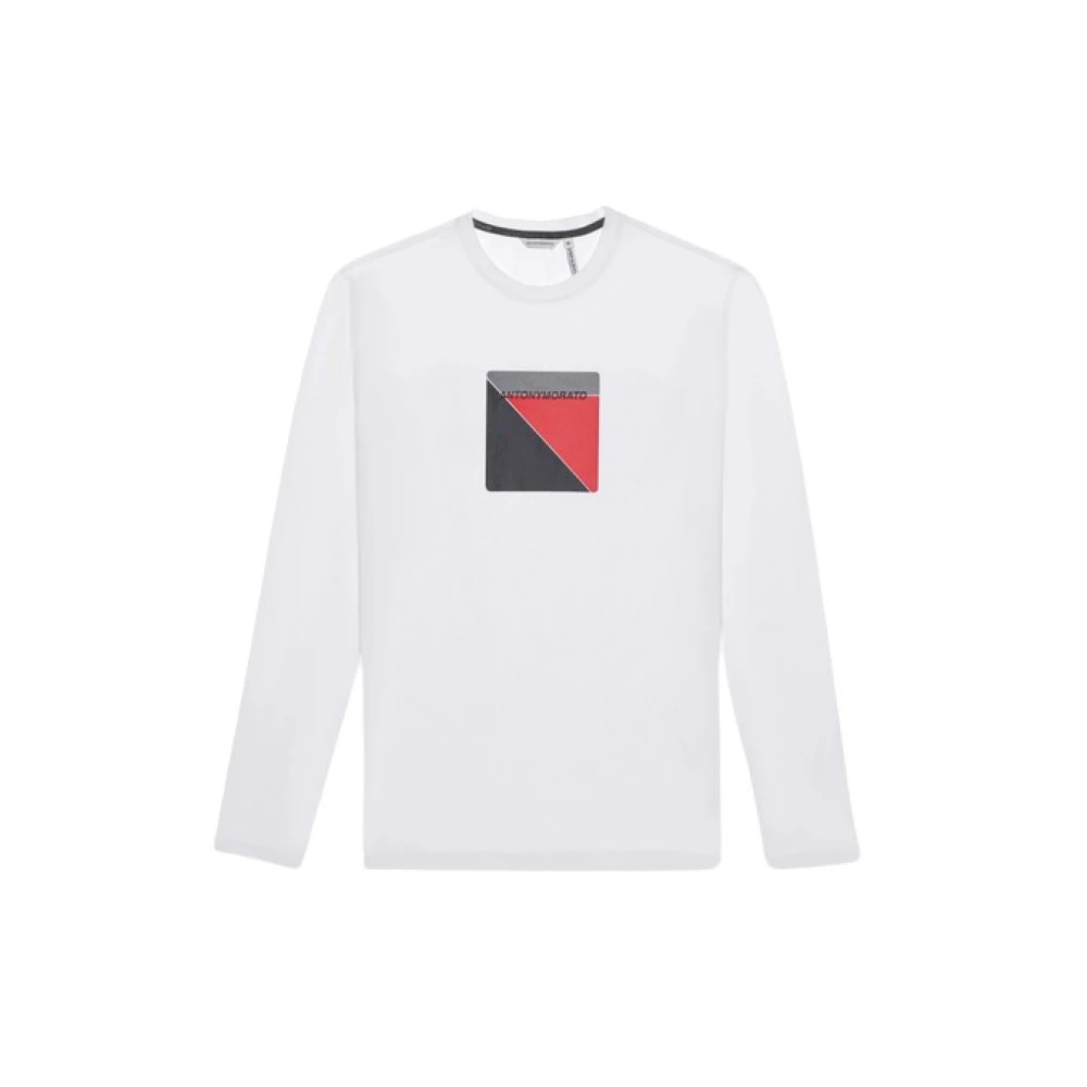 Antony Morato Slim Fit T-shirt met Geometrische Print White Heren