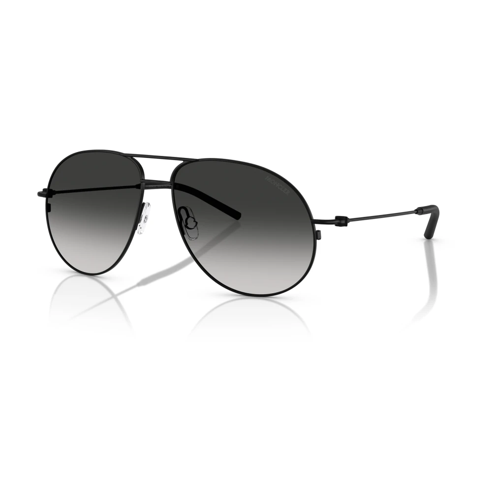 Moncler Unisex Black Sunglasses, 58 Mm, /Grey Shaded Sunglasses