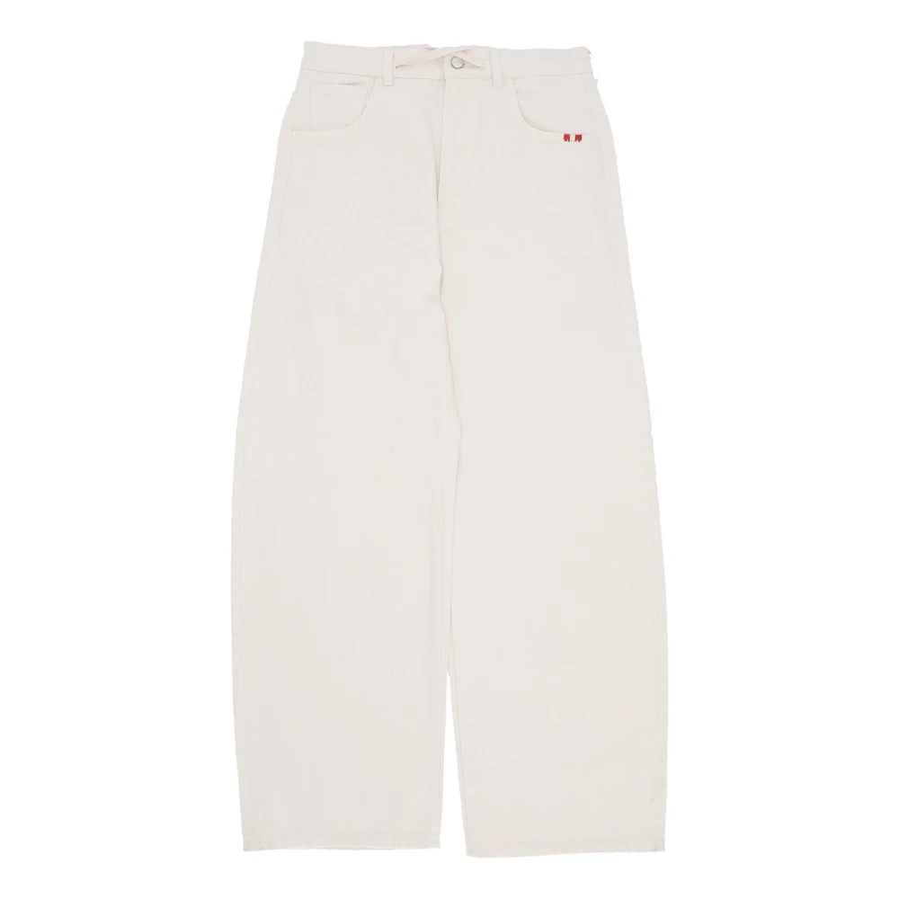 Amish Vrouw Wit Jeans Dames, W29, Katoen, Hoge Taille Te Jeans Ballonvorm