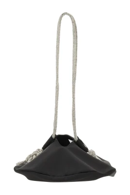 Crystal Chain Top Handle Bag