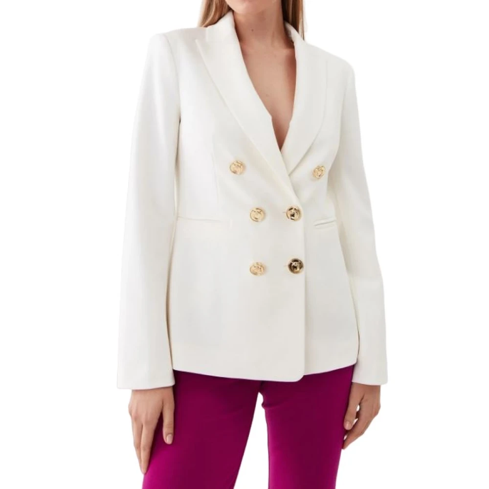 Pinko Women's White Jackets, Female,, Jackets Extra Small