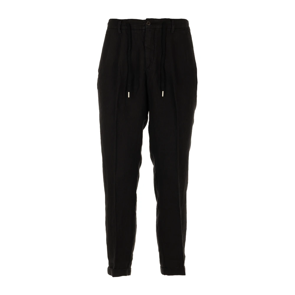40Weft Zwarte Chino Broek Black Heren