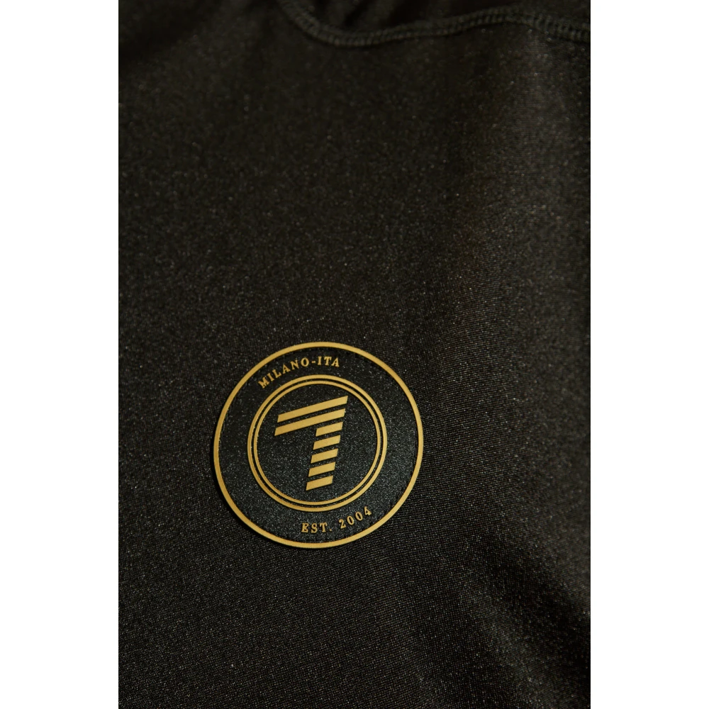 Emporio Armani EA7 T-shirt met logo Black Heren