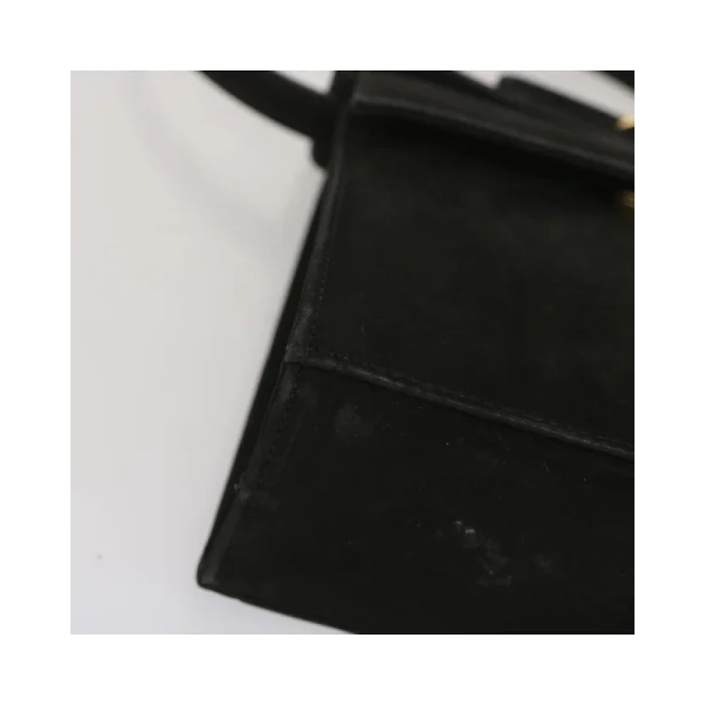 Salvatore Ferragamo Pre-owned Suede handbags Black Dames