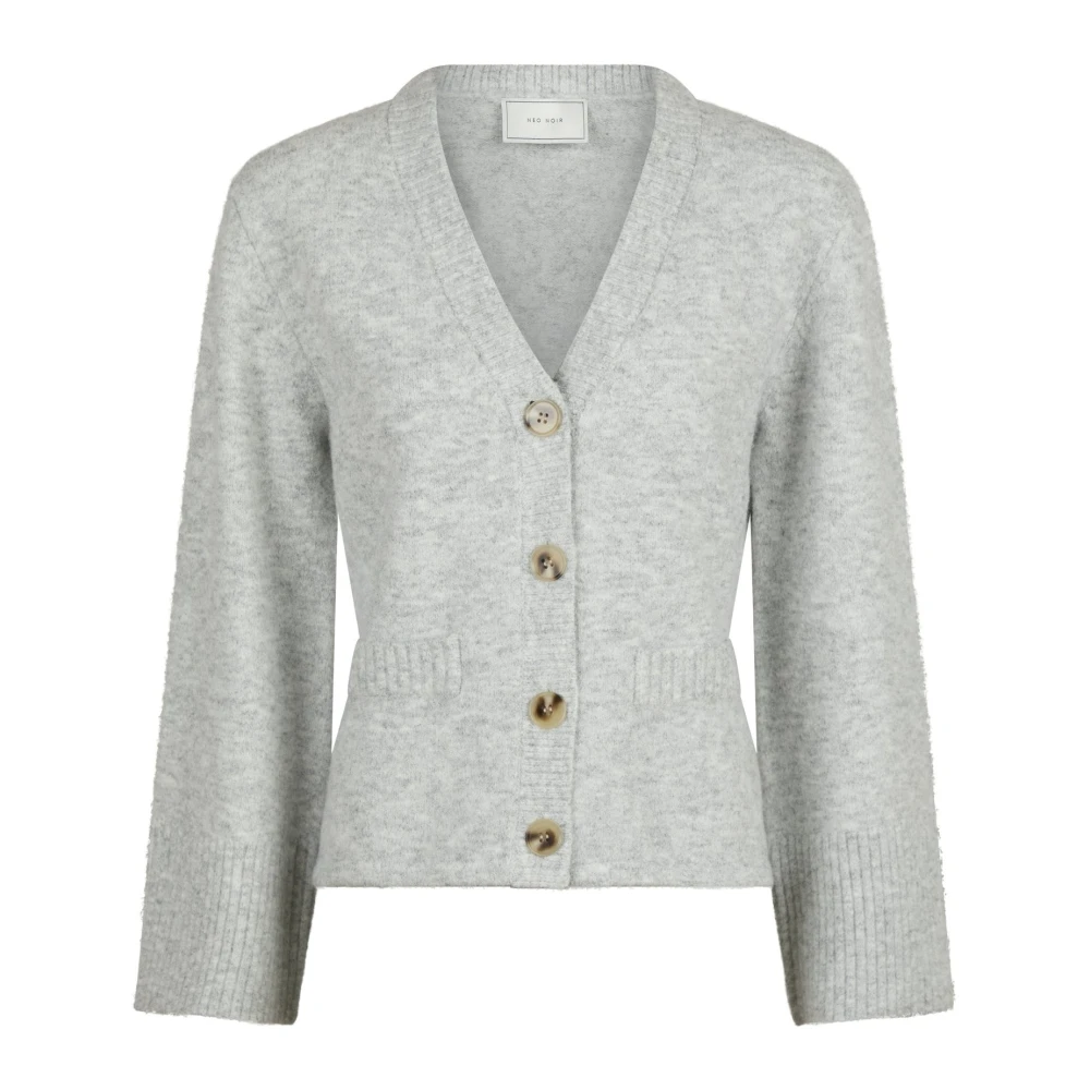 NEO NOIR Pixie Gebreide Vest Licht Grijs Gray Dames