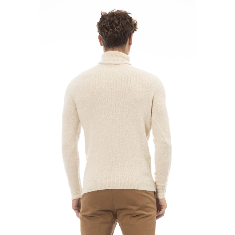 Alpha Studio Trui Lange Mouw Coltrui Beige Heren