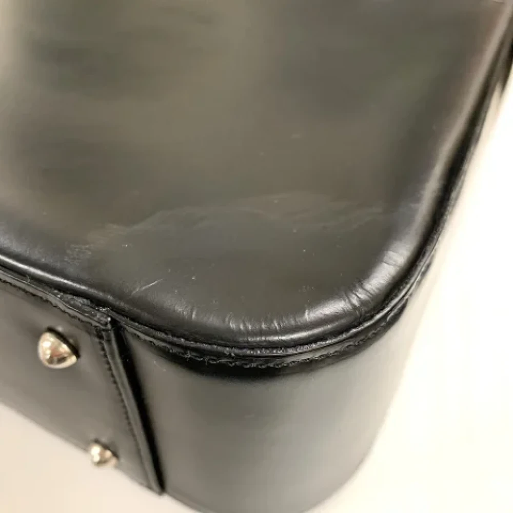 Burberry Vintage Pre-owned Leather shoulder-bags Black Dames