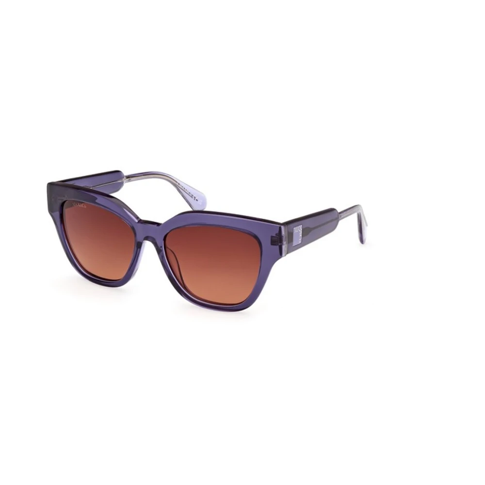 Max & Co Purple Sunglasses, Unisex, 54 Mm, Gradient Brown Violet Sunglasses