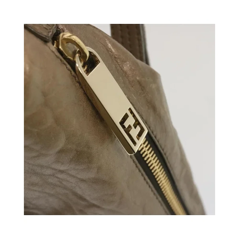 Fendi Vintage Pre-owned Leather fendi-bags Gray Dames