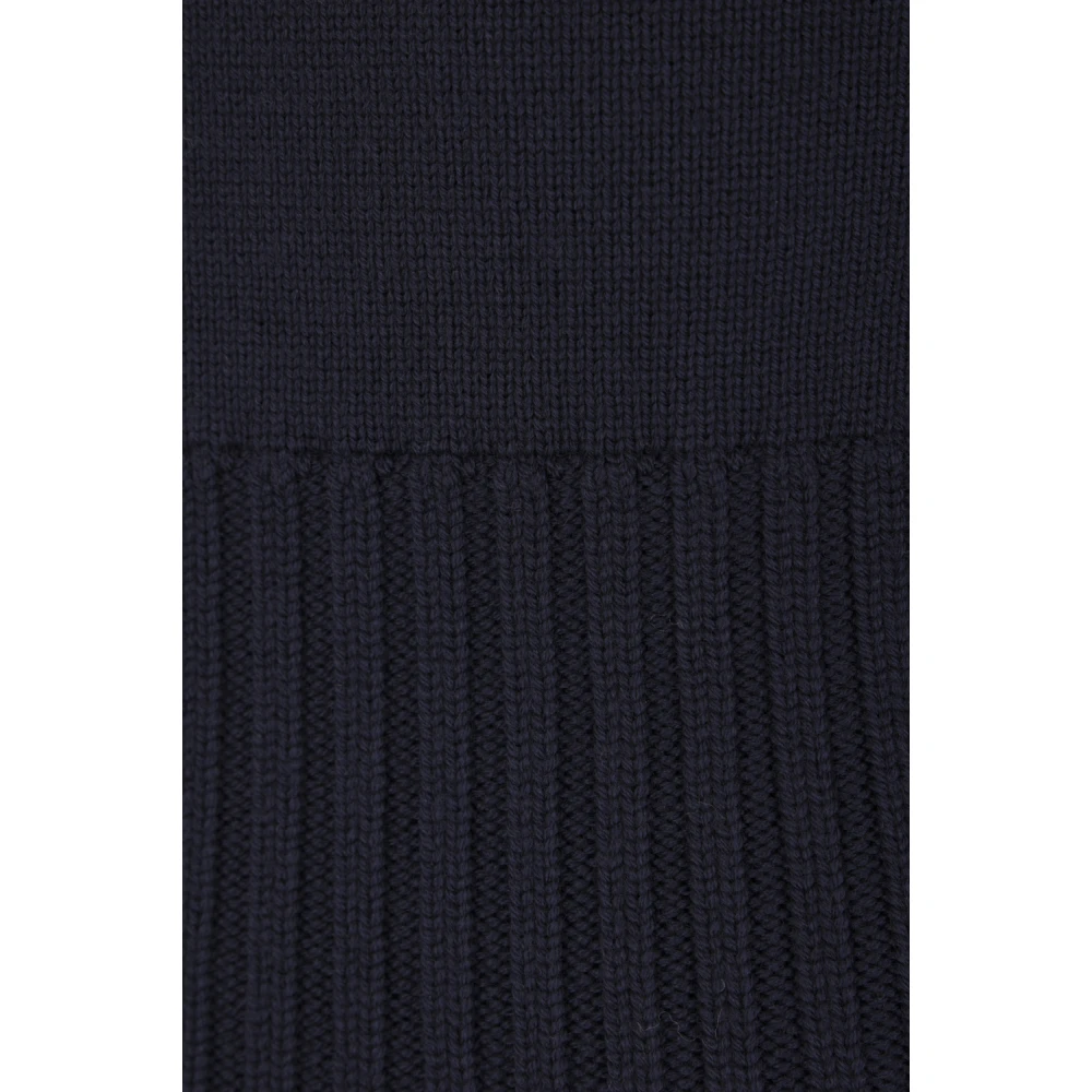 Loewe Blauwe Geribbelde Wollen Trui Blue Dames
