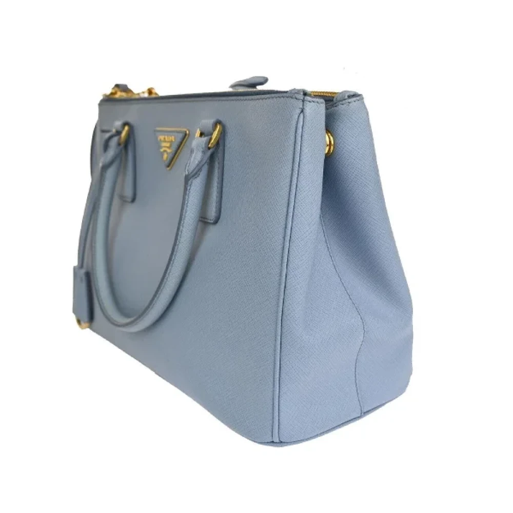 Prada Vintage Pre-owned Leather handbags Blue Dames