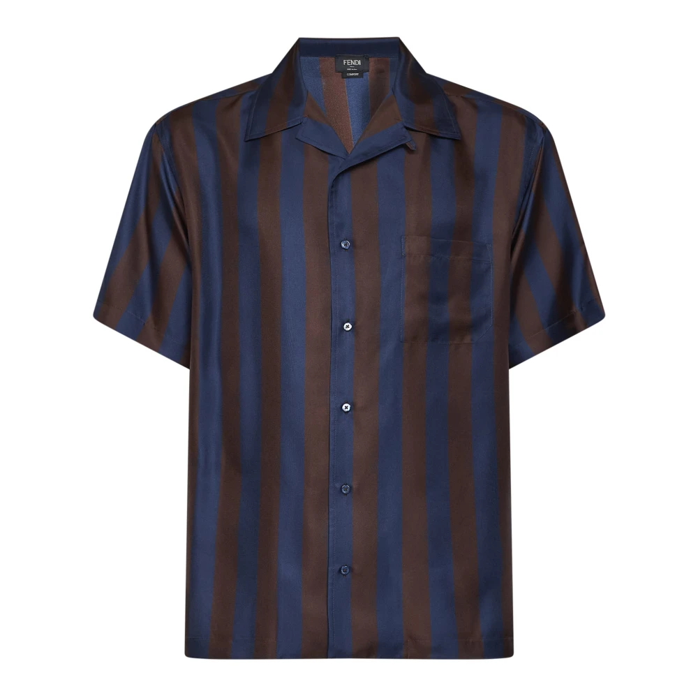 Fendi Men's Multicolor Shirts - Short Sleeve Shirts - M - Shirts